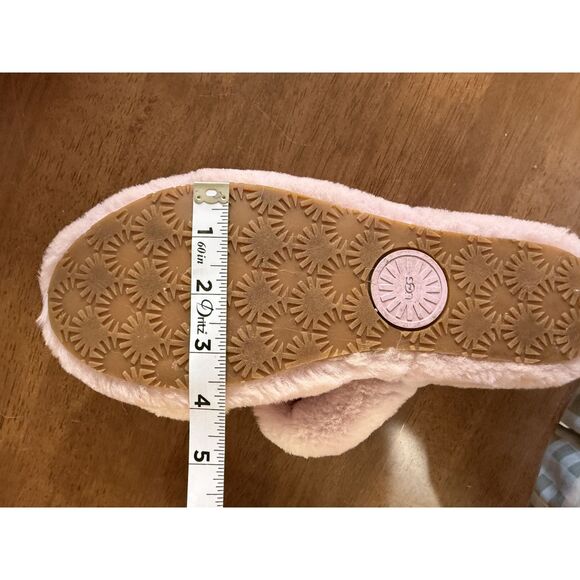 UGG Oh Yeah Slides Women’s 10 Soft Amethyst Pink Lilac Fluffy Slingback Sandals - Picture 9 of 13